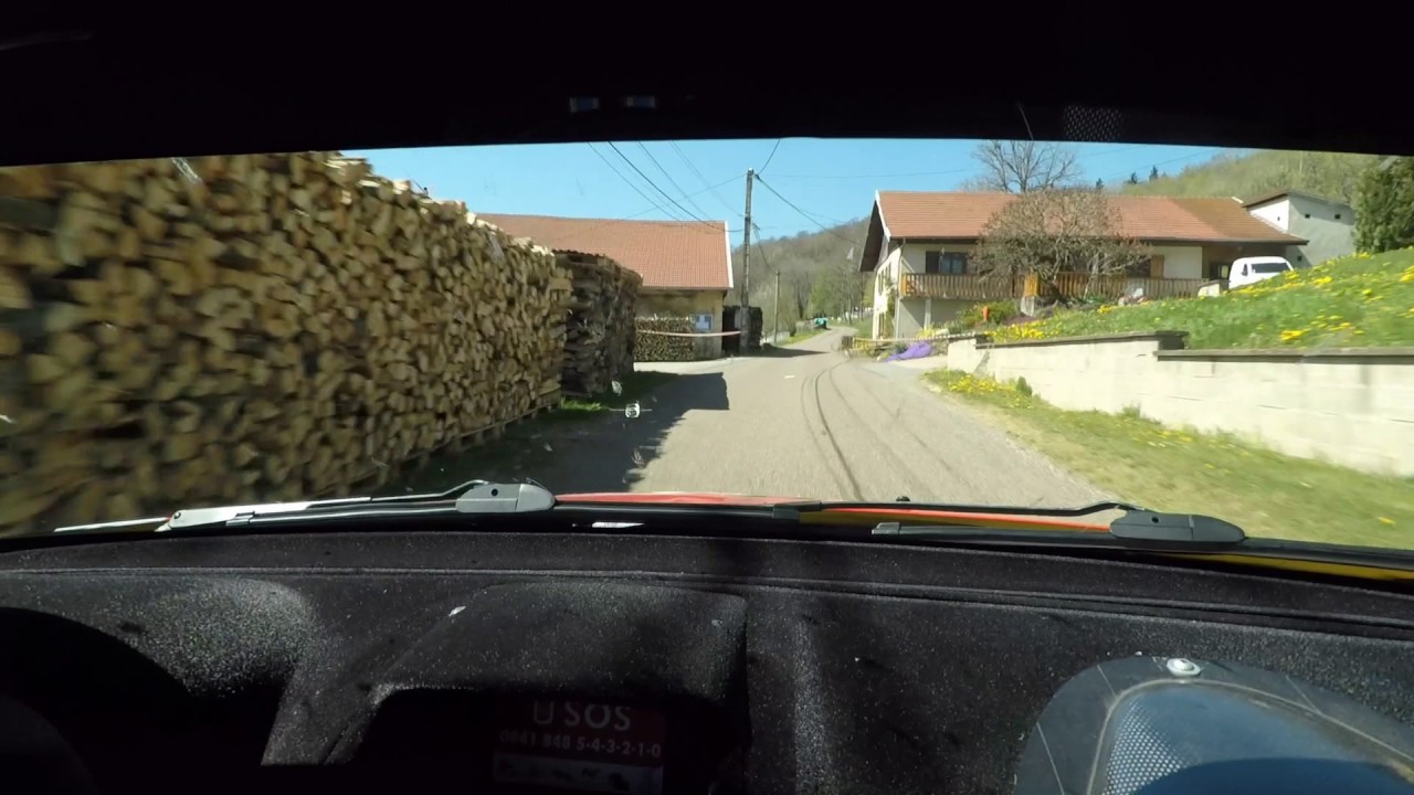 Critérium Jurassien 2017 ES7 Villars Réclère inboard Clio s1600