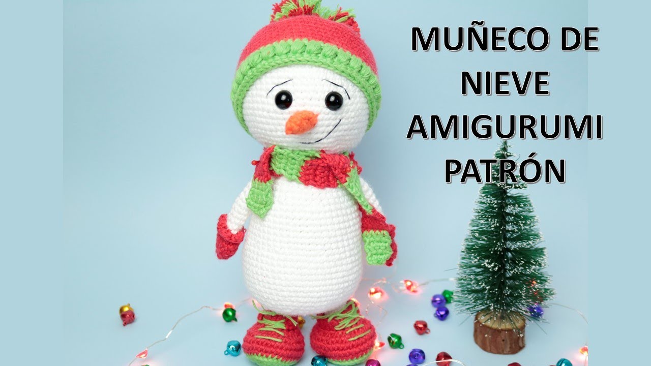 MUÑECO DE NIEVE AMIGURUMI PARTE 1