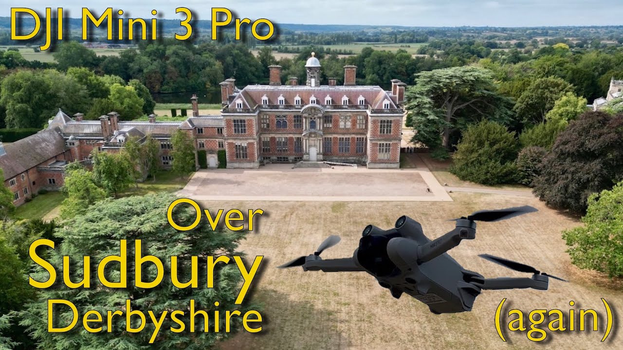 DJI Mini 3 Pro over Sudbury, Derbyshire