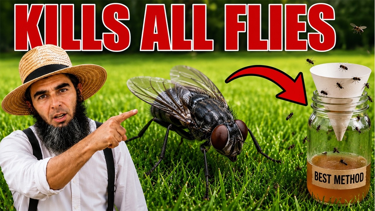 Best AMISH DIY Trap to Get Rid of Flies and Fruit Flies | Amish Lifestyle