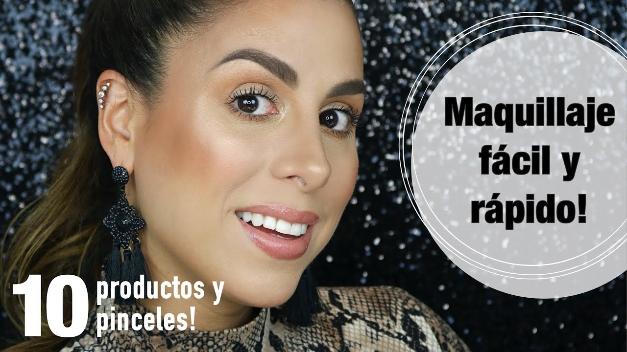 MAQUILLAJE FÁCIL CON POCOS PRODUCTOS Y PINCELES! 🌟 Recomendado para PRINCIPIANTES!!
