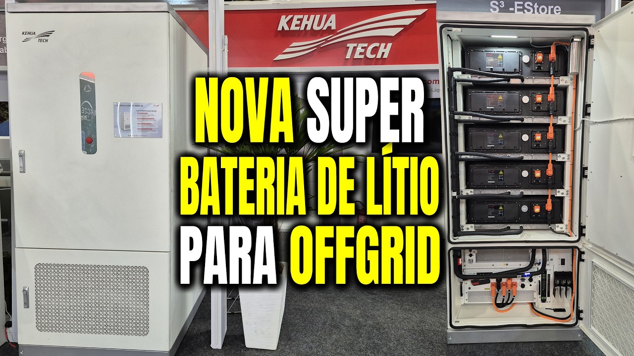 SUPER BATERIA OffGrid de Lítio LifePO4 215.000Wh Kehua Tech | Inter Solar 2024 | Eduardo Aquino