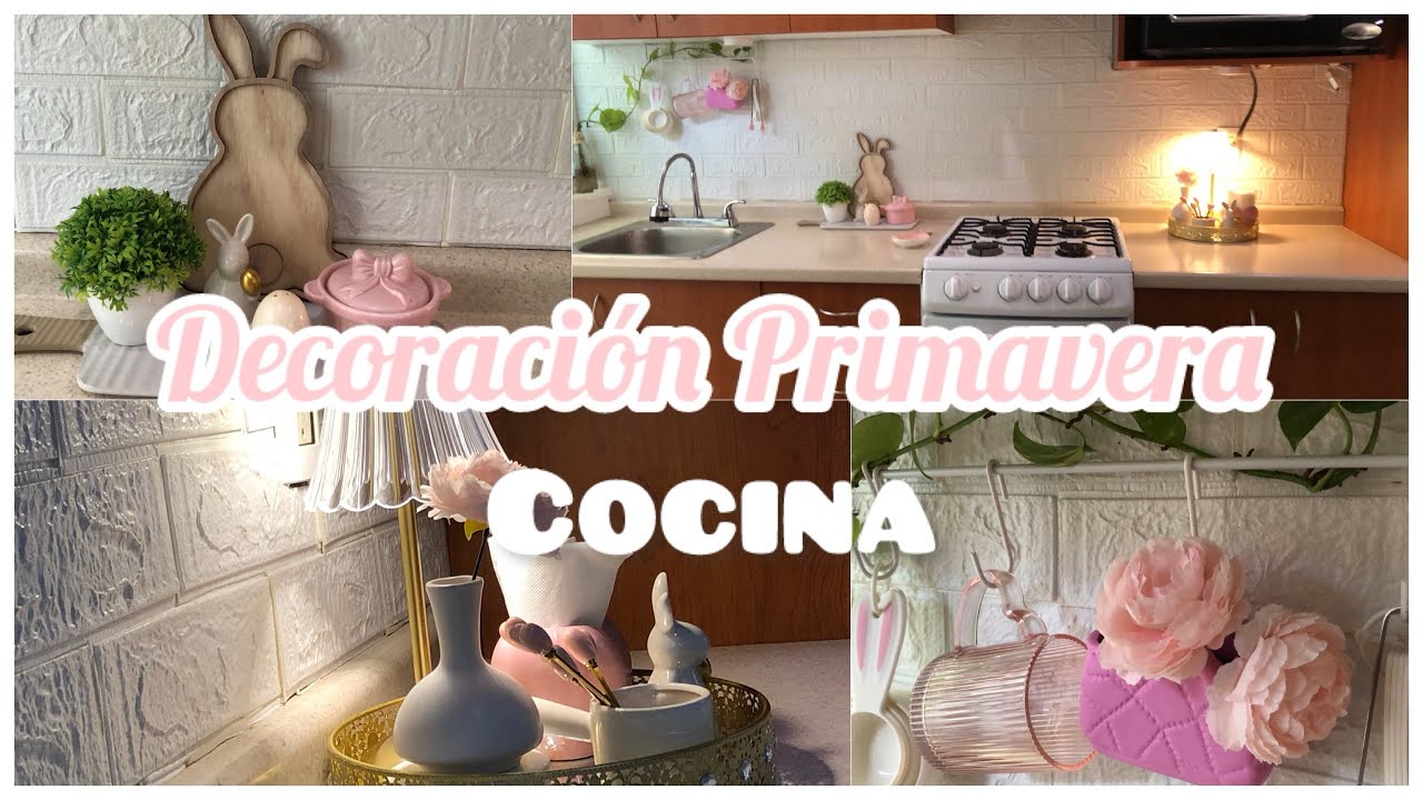 DECORACIÓN DE PRIMAVERA EN LA COCINA 🐰👩🏻‍🍳 #primavera2026 #cocina #decoracion #limpieza #easter2026 