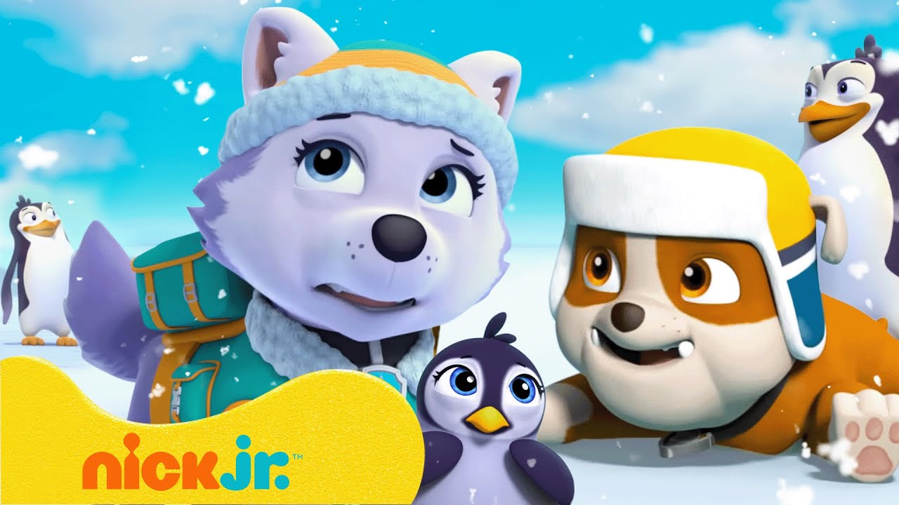 Patrulha Canina | Resgates de inverno na neve com PAW Patrol Rubble & Everest! | 1 hora | Nick Jr.