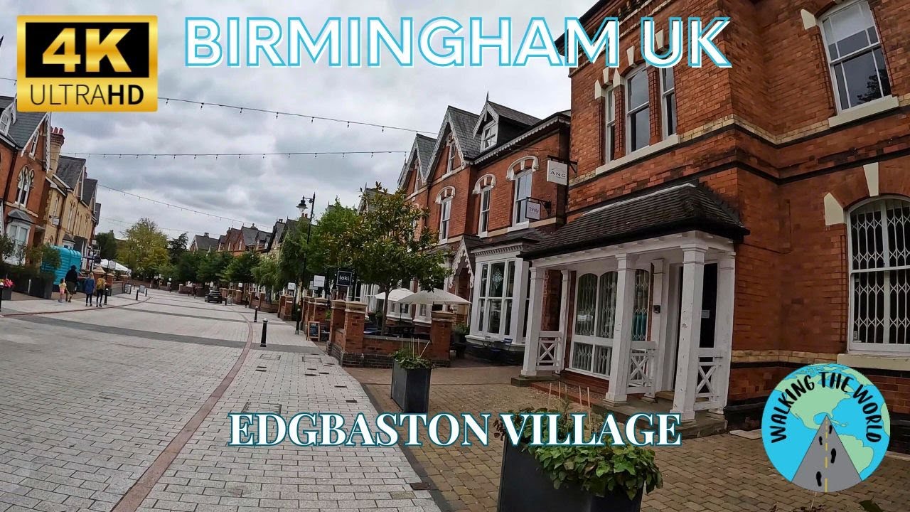 Edgbaston Village | St. George Church 4k walking tour in Birmingham England UK