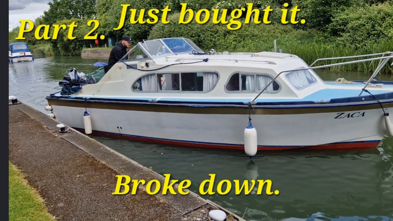 New boat broken down on the Thames. Boat journey continues..#759