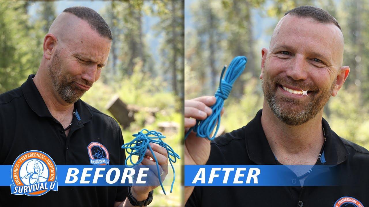 Tired of struggling with tangled paracord?  Try this technique instead!