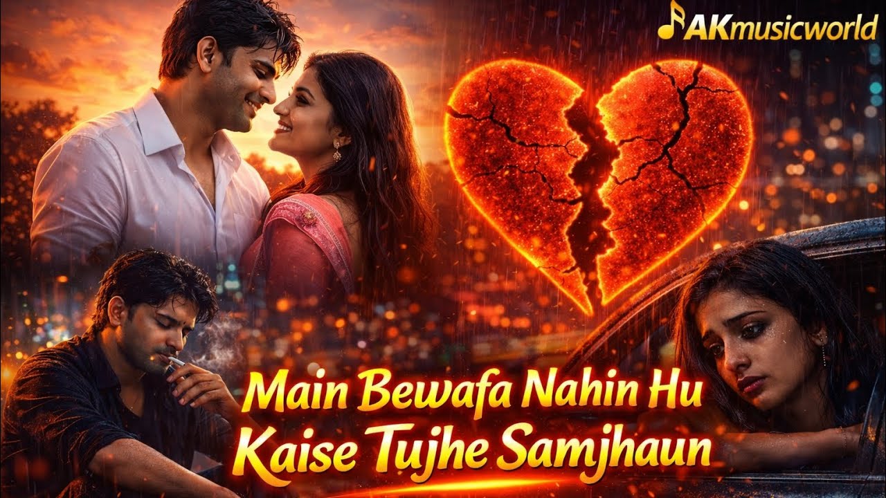 Main Bewafa Nahin Hu Kaise Tujhe Samjhaun 💔 | Heart Touching Sad Love Song |  Version | AKMusicWorld