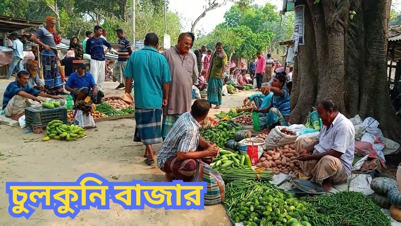 Bangladeshi Village Market Video। Hat Bazar। বৃহত্তম বিনোদপুর গ্রামীণ বাজার । bd biker vlog