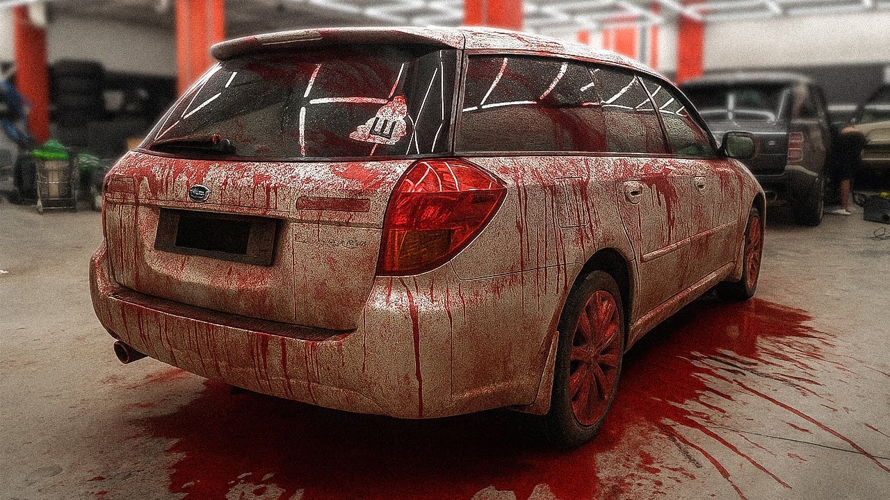 Cabin filled with blood! One of our most challenging jobs Subaru Legacy deep clean