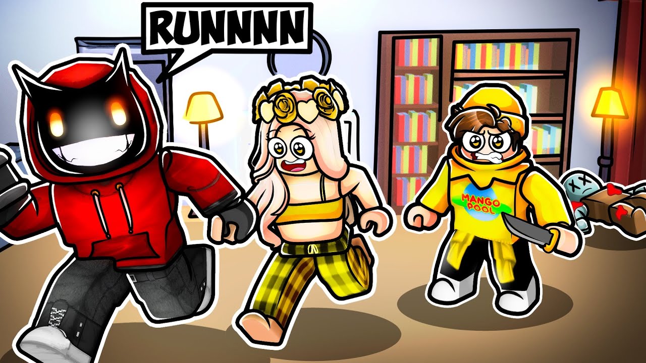 Мы играли в MURDER MYSTERY 2 с MANGOS SISTER в Roblox...