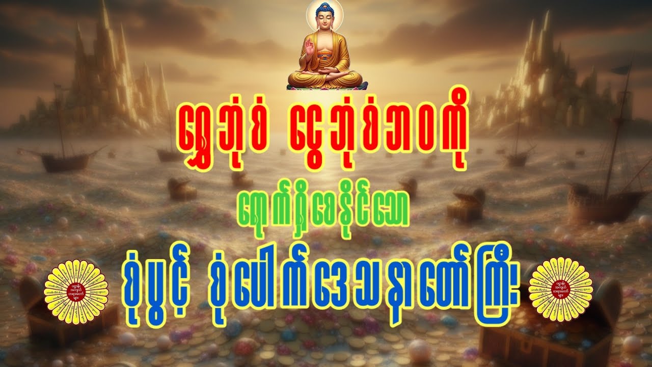 နေ့စဉ်နေ့တိုင်း ပူဇော်ပါက ‌စက္ကန့်နှင့်အမျှငွေဝင်စေသော စုံပွင့်စုံပေါက် ပဌာန်းဒေသနာတော်ကြီး