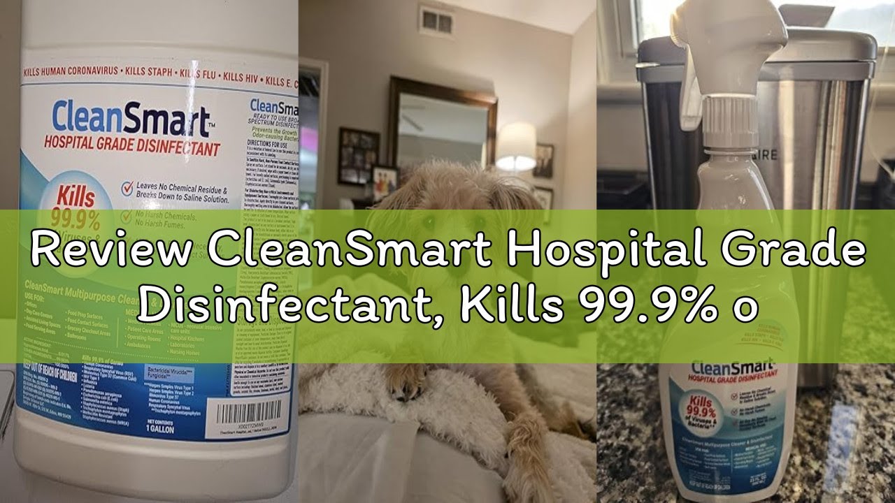 Review CleanSmart Hospital Grade Disinfectant, Kills 99.9% of Viruses and Bacteria, Hypochlorous Aci