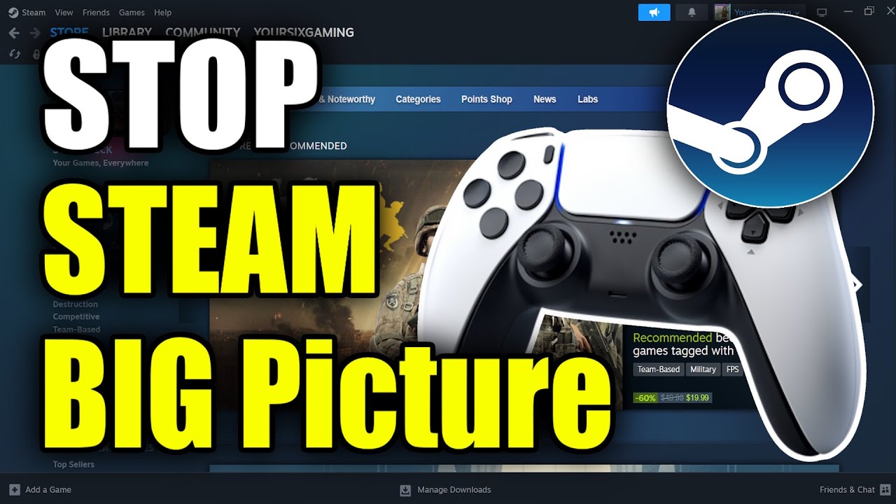 How to Stop Controller Opening Steam Big Picture Mode (Best Method)