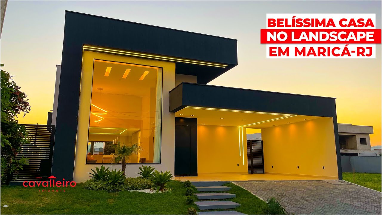 PORTEIRA FECHADA! No Cond. Landscape em Maric&aacute;-RJ, Casa venda com Piscina e &Aacute;rea Gourmet.