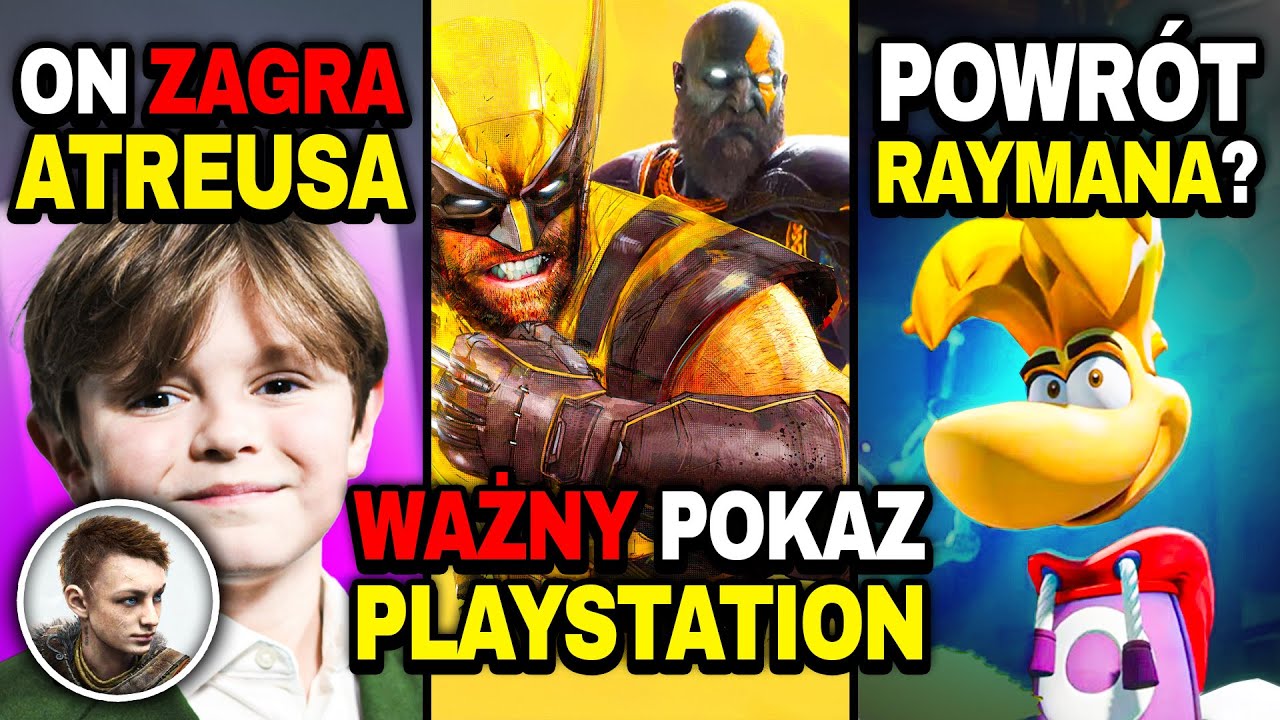 PlayStation ZAPOWIADA Pokaz (Wolverine, God of War, Detroit?) &mdash; Znamy Aktora Atreusa &mdash; Rayman