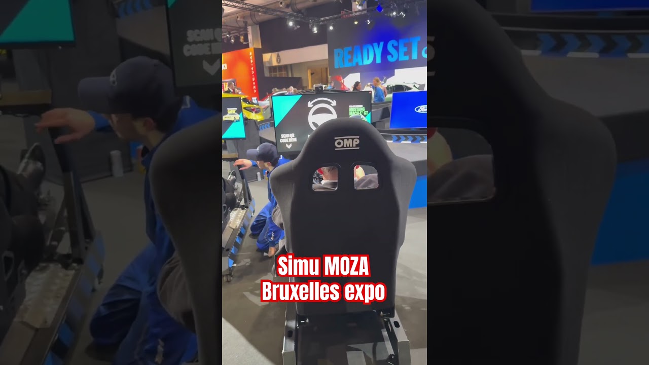 Simu MOZA sur le salon de l'auto à Bruxelles expo  