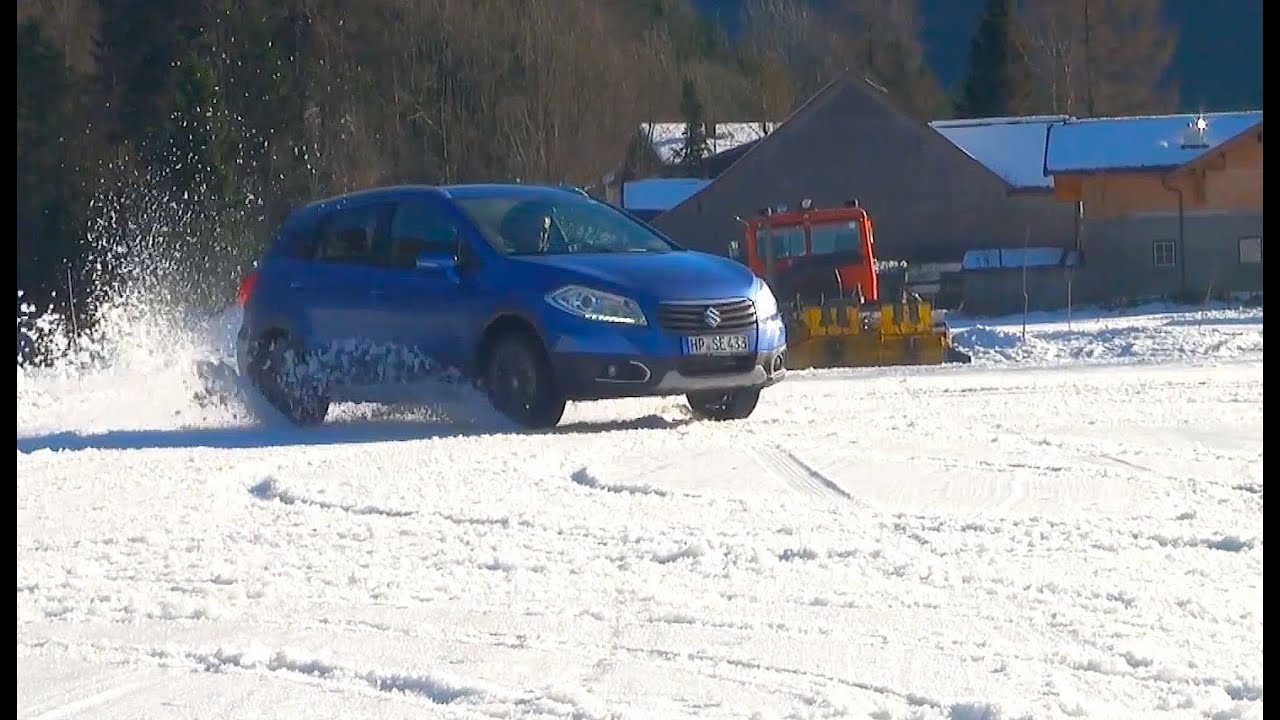 Snow drifts and ice test with Suzuki AWD in new Suzuki SX4 S-Cross - Autogefühl Autoblog