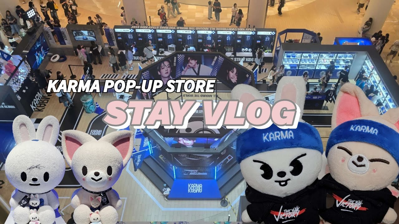 [스테이 브이로그] #68 바쁘다 바빠 스테이 / KARMA POP-UP STORE / 스포티파이 팝업 / 카르마 팝업 럭키드로우 