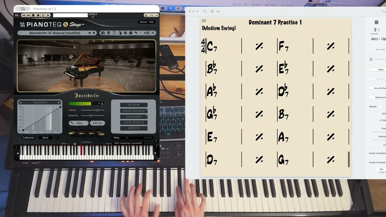 dominant chords, exercise recorded when I was not knowing about it
