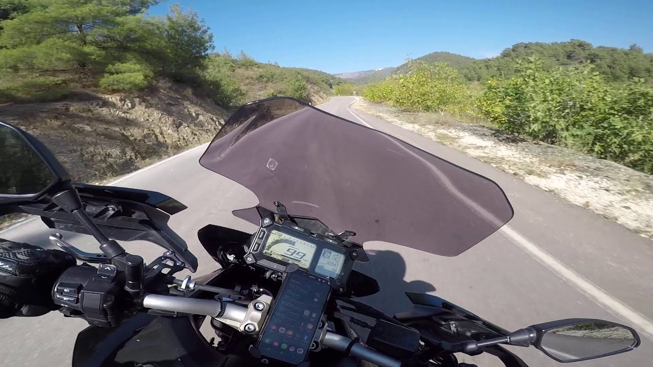 Yamaha Mt-09 Tracer İle Virajlı Yollar (Anlas Winter Grip Plus)