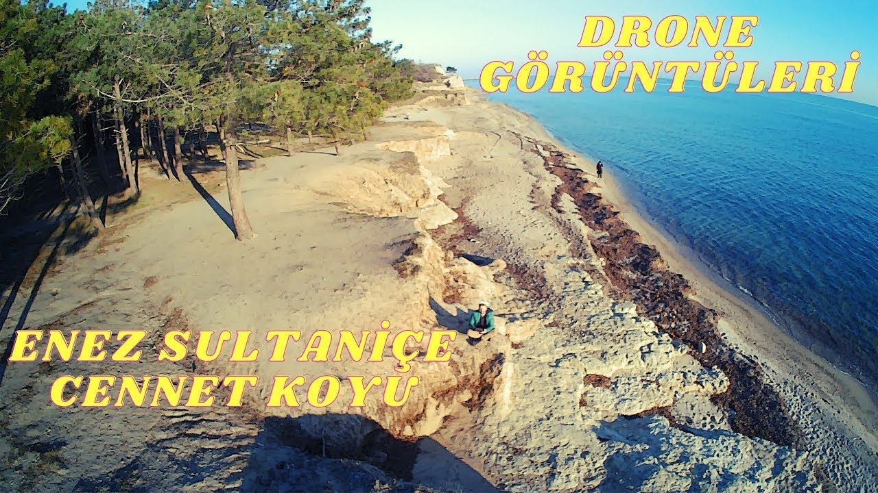Enez Sultaniçe Cennet Koyu Drone görüntüleri (Aden E58 Pro 4K Fly More Combo Drone)