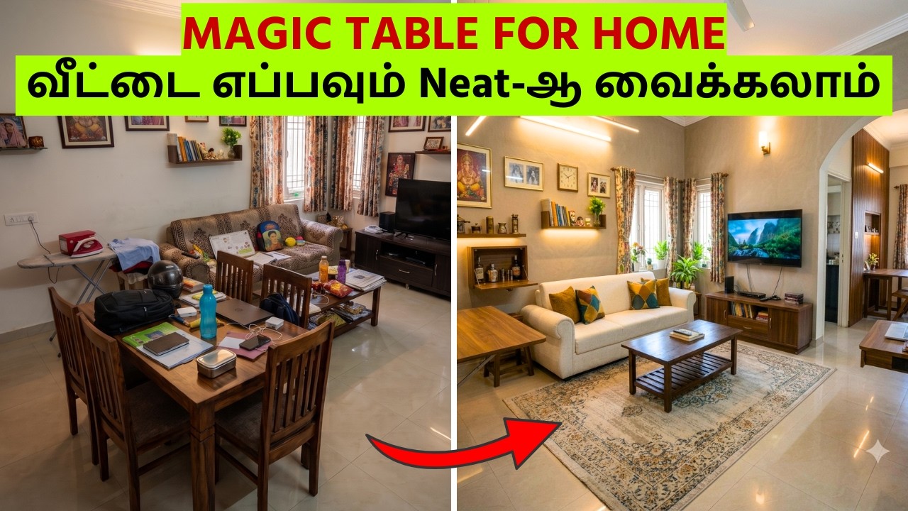 🔴 6 Magical Space Saving Ideas for Home in Tamil | சிறிய வீட்டை Spacious ஆக்கும் Smart Home Hacks