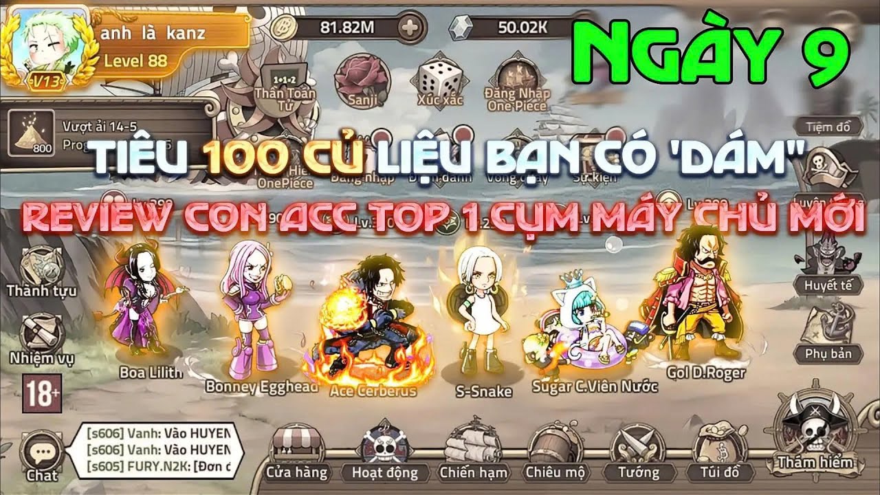 Huyền Thoại Hải Tặc-Ngày 9-Khi bạn cầm được acc này,bạn sẽ hiểu thế nào là PAY TO WIN !