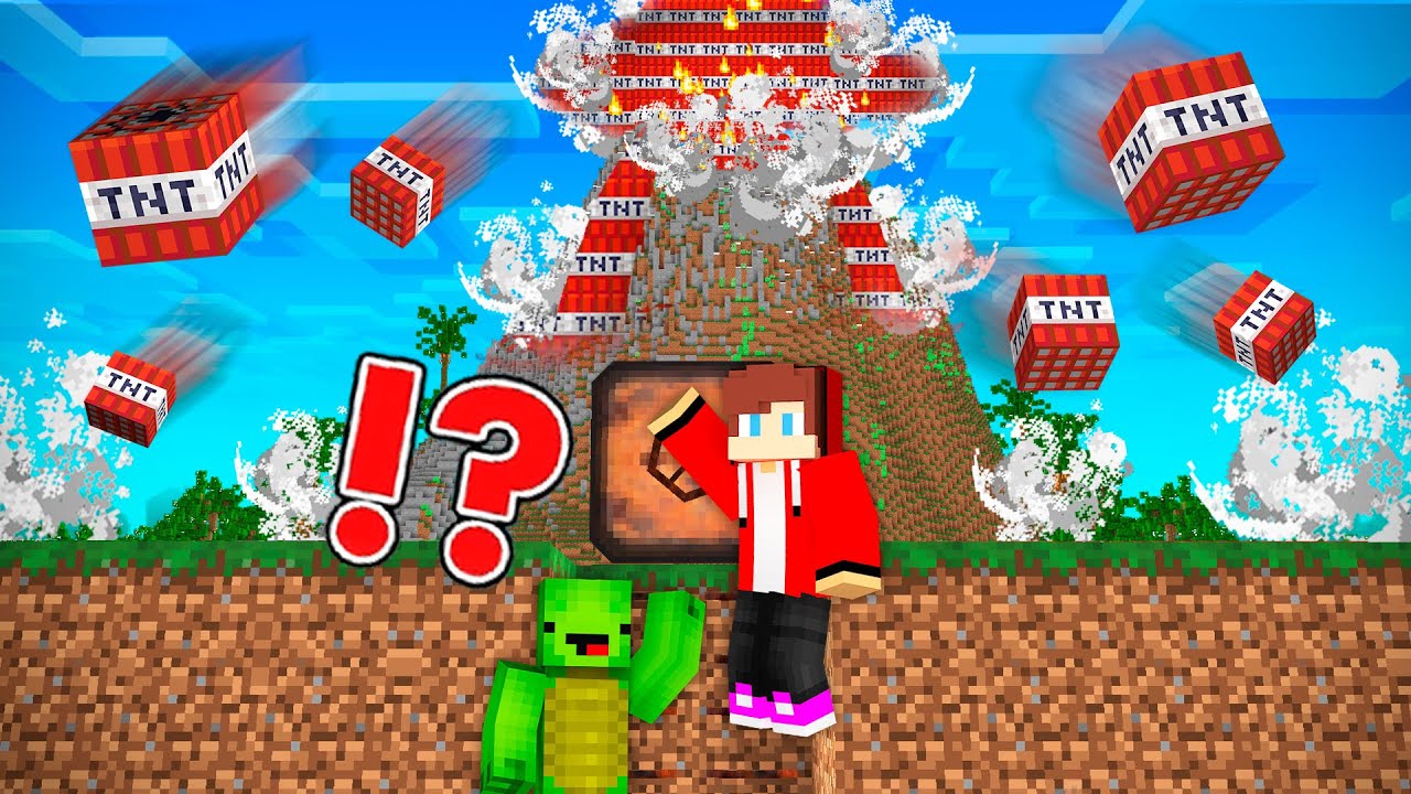 EPIC TNT VOLCANO vs Doomsday Bunker in Minecraft - Maizen JJ and Mikey