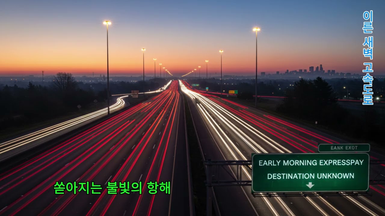 이른 새벽 고속도로+작사 영