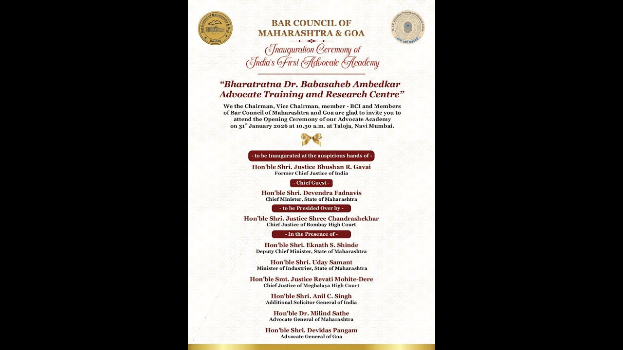 Inaugural Ceremony of India's First Advocate Academy