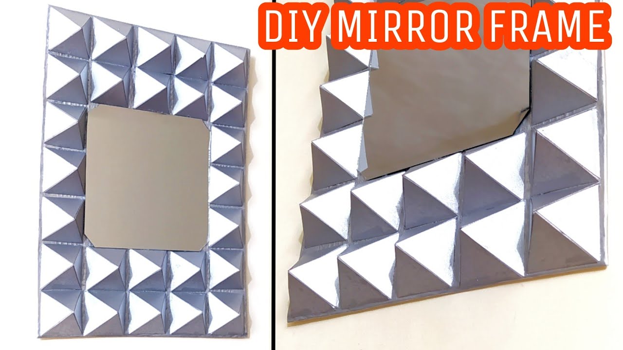 Easy and Cheap Mirror Decoration idea   | DIY Mirror Wall Hanging | Mirror Frame DIY