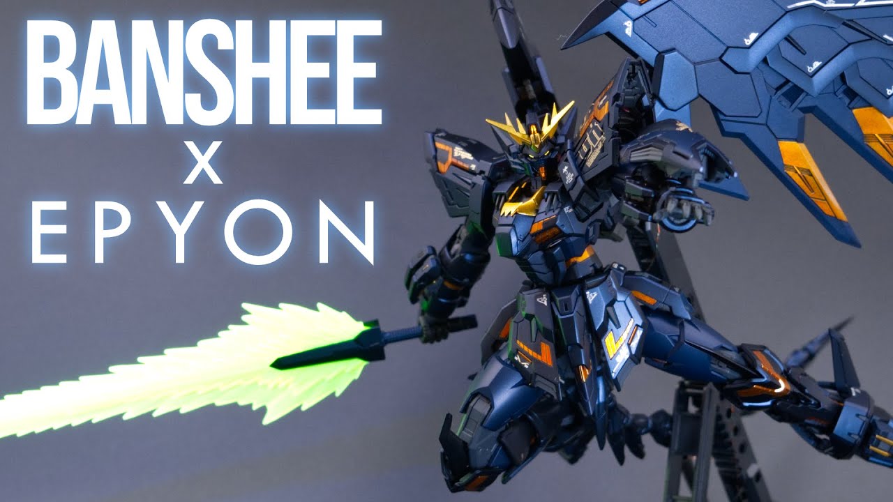 Turned the New RG Epyon into the Banshee. Gunpla custom build.