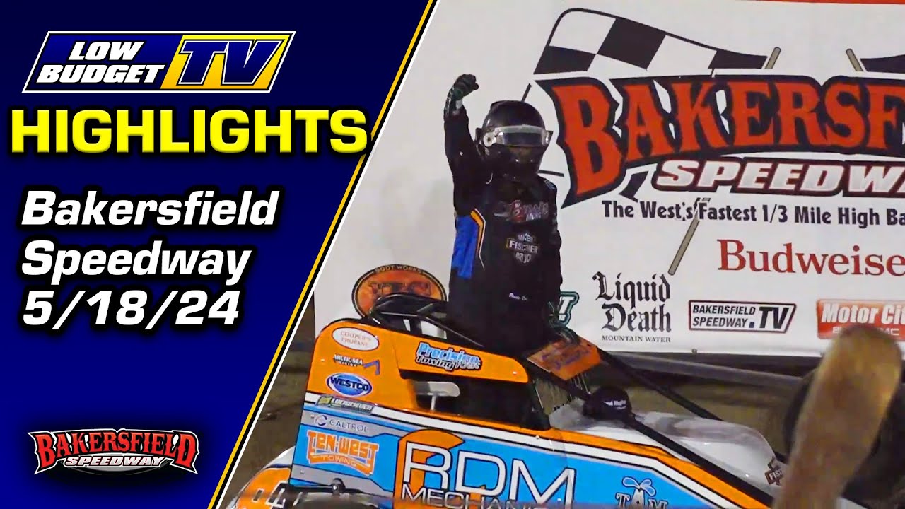 Bakersfield Speedway Highlights - 5/18/24