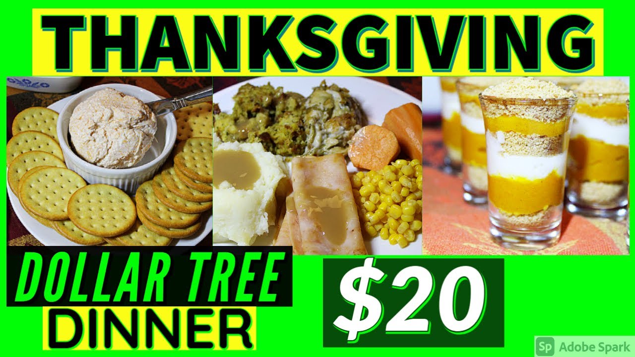 $20 DOLLAR TREE THANKSGIVING DINNER | EXTREME BUDGET MEALS  | Extreme Grocery Challenge