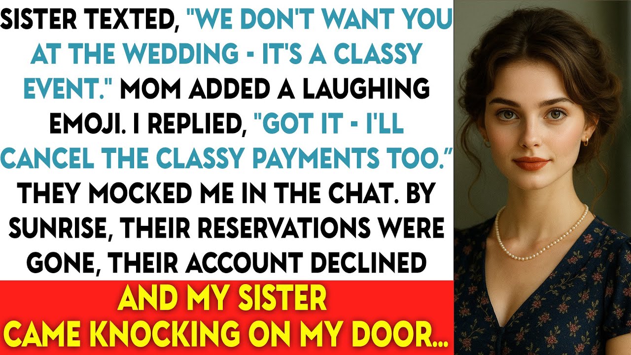 Sister Texted, “We Don’t Want You At The Wedding — It’s A Classy Event.” Mom Added...