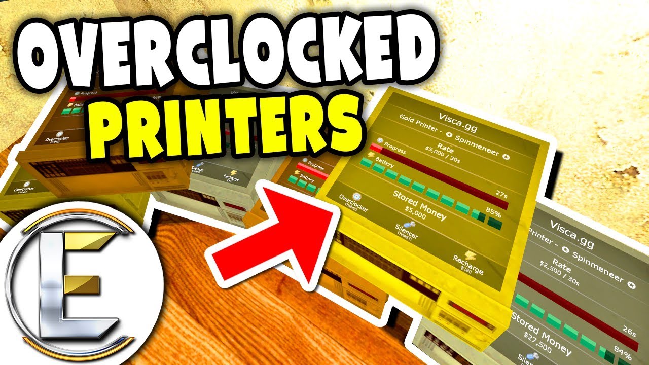 Overclocked Printers - Gmod DarkRP Life (Admins Tried To Sneak In My Base With A Invisibility Cloak)