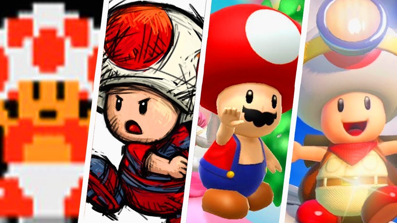 Evolution of Toad Outfits (1985 - 2018)