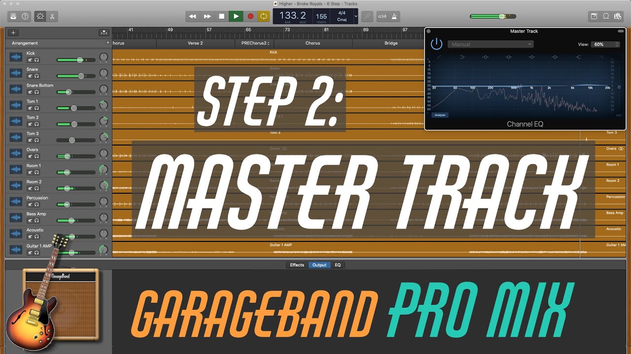 GarageBand PRO Mix, шаг 2: мастер-трек