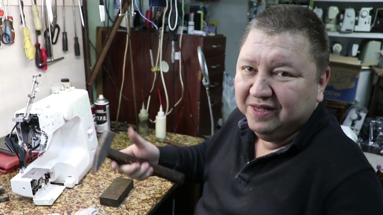 Замена рамки штока лапки Janome