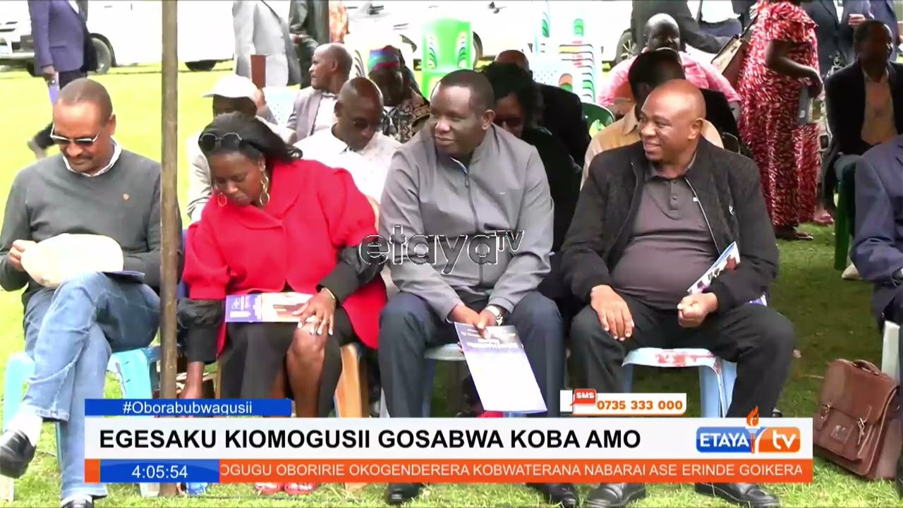 ODM Treasurer Timothy Bosire calls for Omogusii Unity, urges people to join his new party