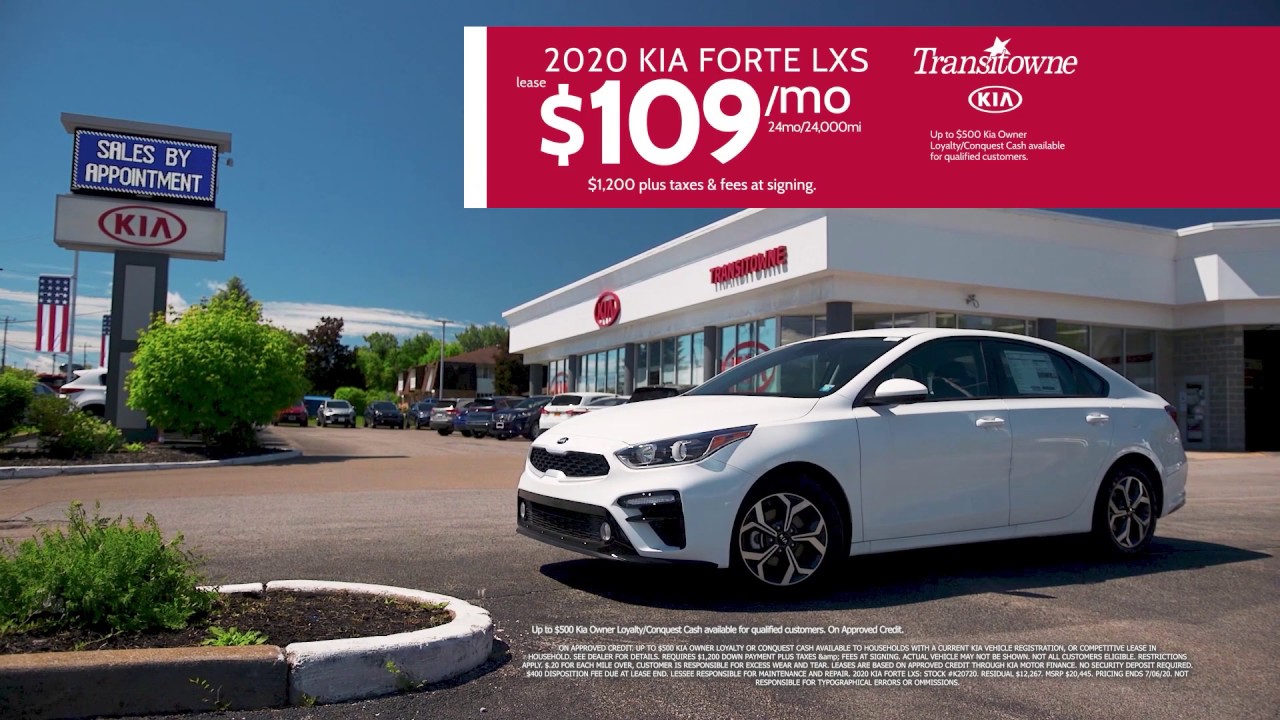 2020 Kia Forte LXS &mdash; Lease For Just $109/Month w/$1,200 Down + Taxes/Fees!