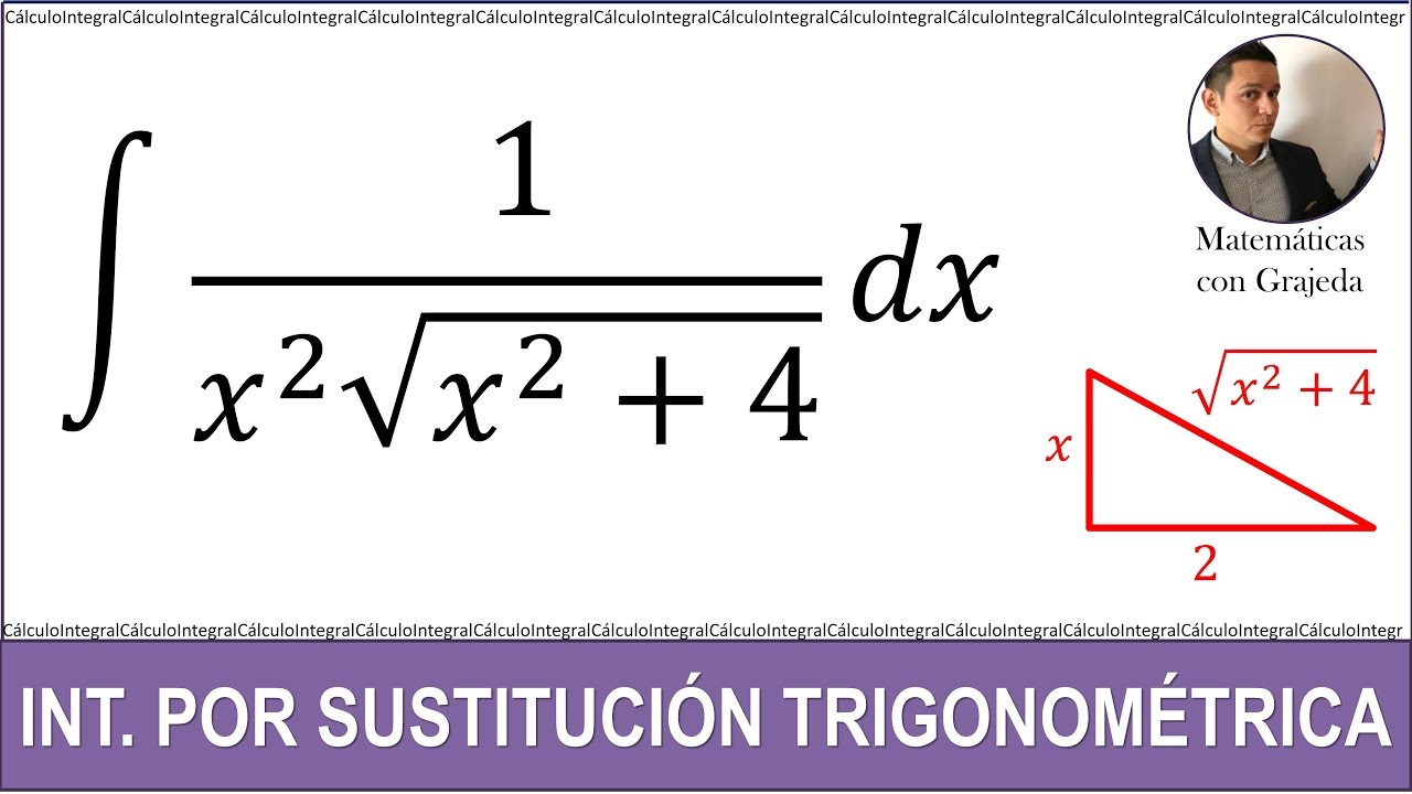 Integración por sustitución trigonométrica. Ejemplo 2