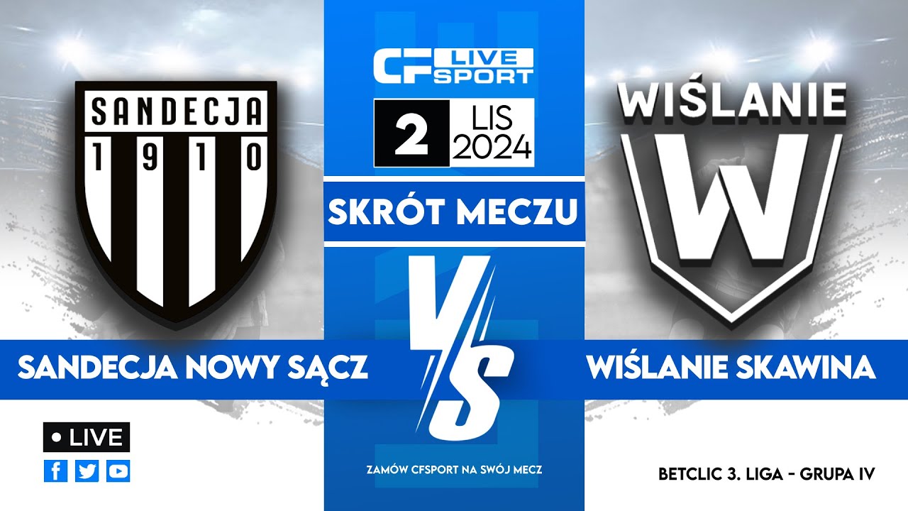 Skrót 🎬 | Sandecja Nowy Sącz - Wiślanie Master Way Skawina