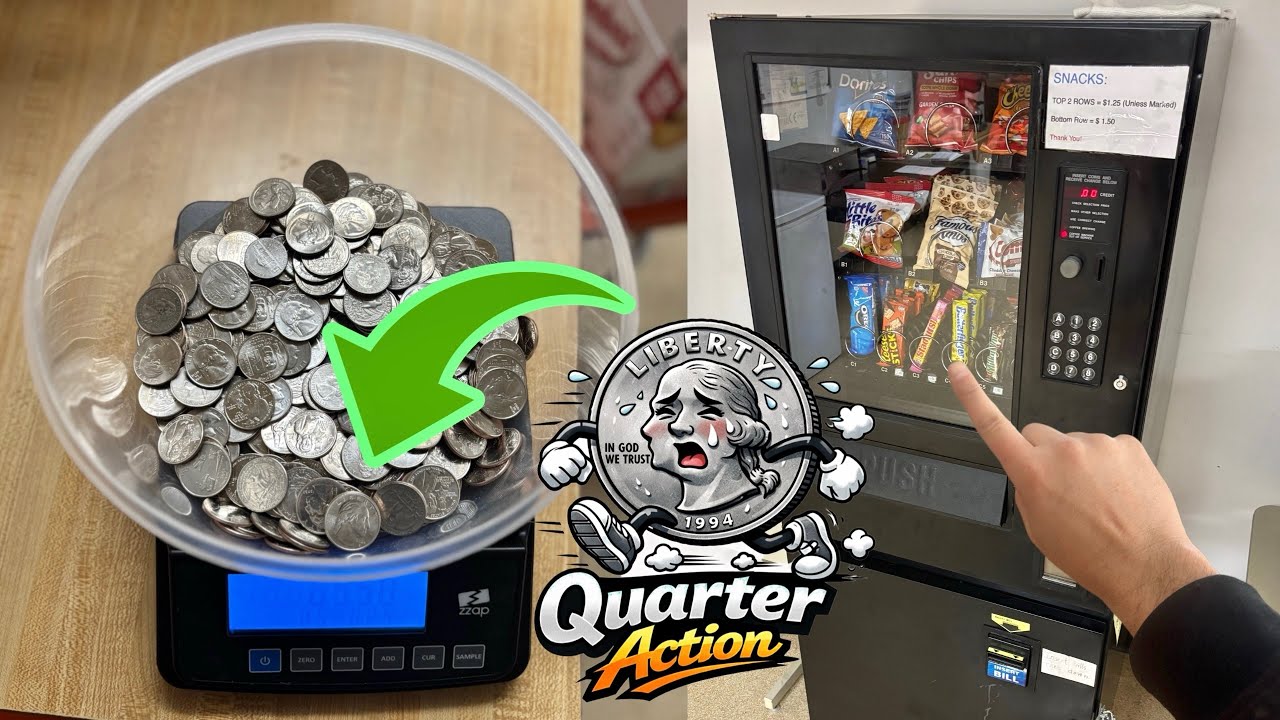 ЧЕТЫРЕХДОЛЛАРА! ДЕНЬГИ! 💰4 торговых автомата! Игровые автоматы с жетонами, закусками и лотерейным...