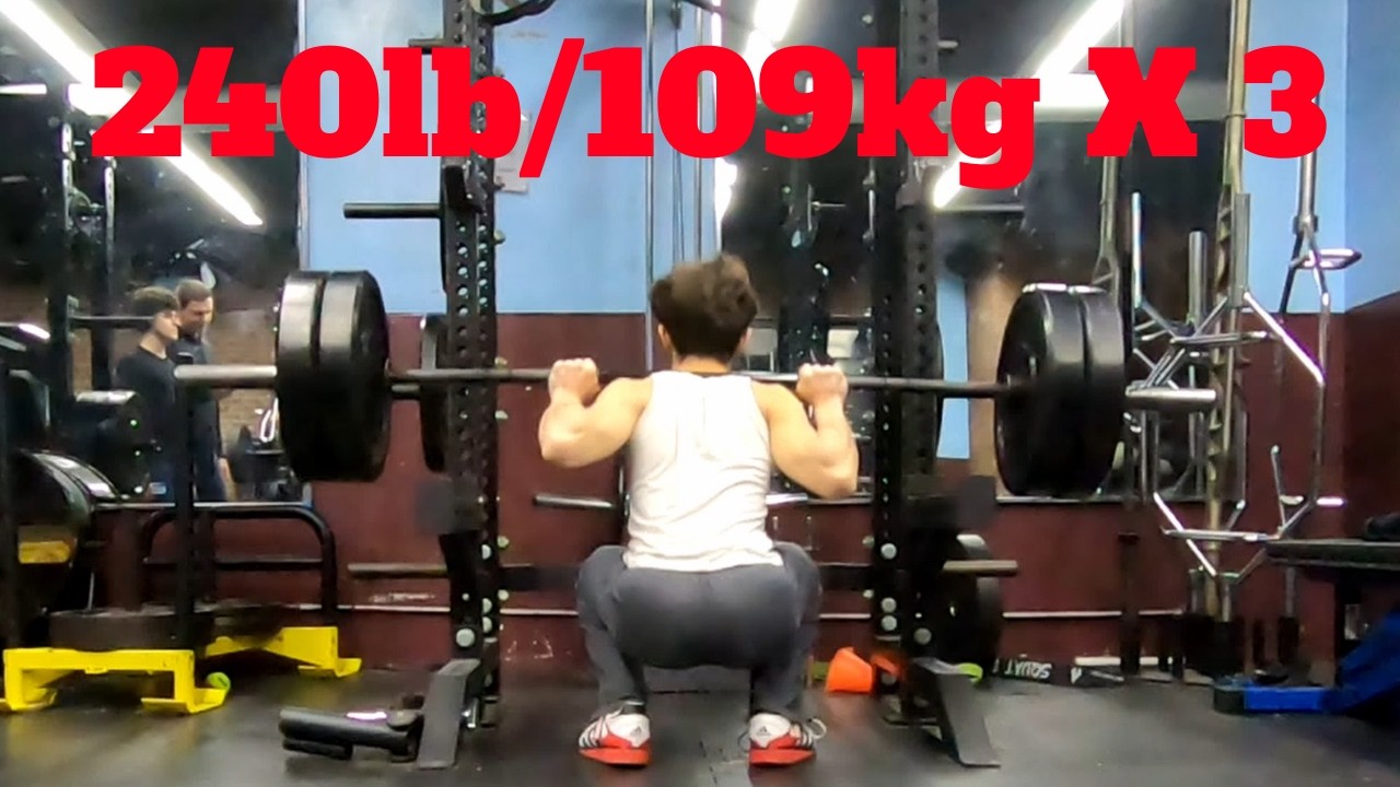 240lb/109kg Squat for 3 Reps, 110lb/50kg Snatch, and a lot more squatting