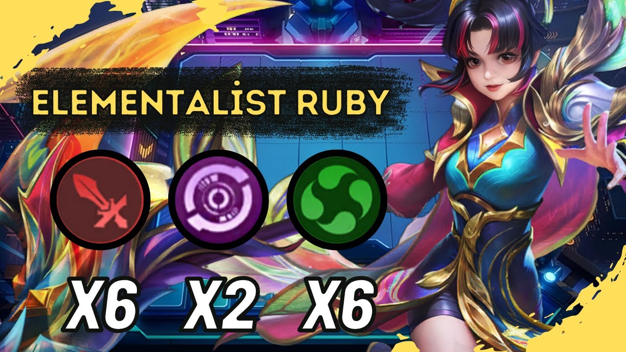YUKİ 3. YETENEK İLE ELEMENTALİST RUBY - MAGIC CHESS MOBİLE LEGENDS