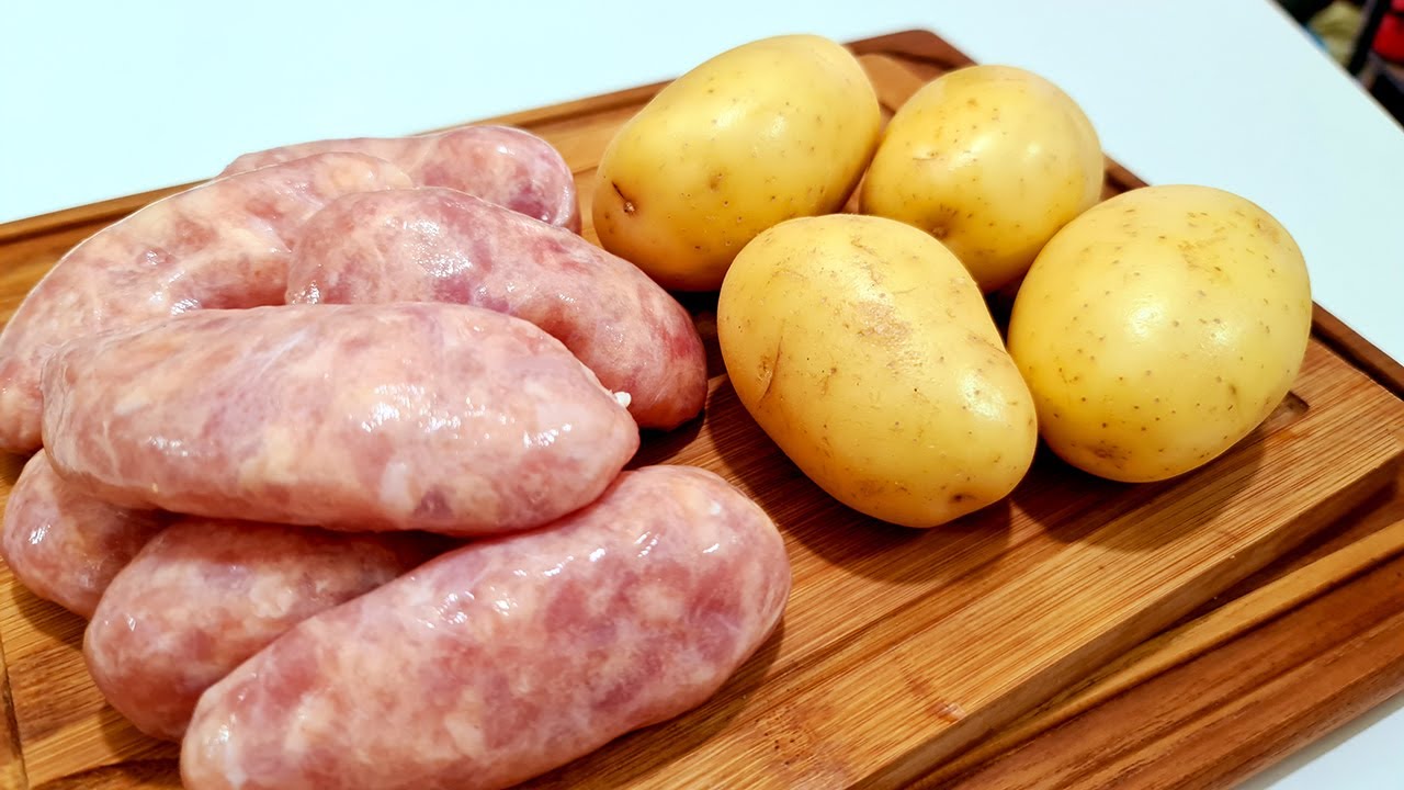 Só batatas e linguiça toscana e seu almoço pronto 😋