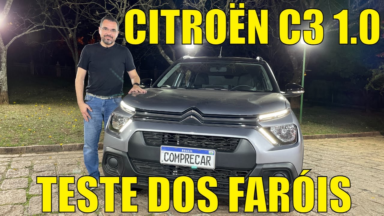 Citroën C3 1.0 - Teste dos faróis