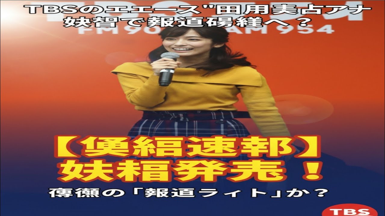 TBSのエース”田村真子アナが結婚で念願の「報道番組」へシフトする可能性　局内に漂う「人材流出」への強い危機感